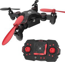 HS190 Foldable Mini Nano RC Drone for Kids Gift Portable Pocket Quadcopter - £26.59 GBP