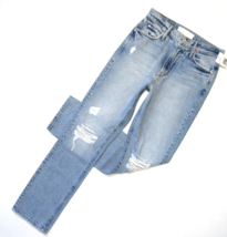 NWT Mother Superior Dazzler Ankle in Lost It Destroyed Straight Crop Jeans 24 - £124.56 GBP