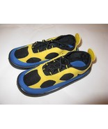 Stride Rite Boys Frogger II Black Yellow Blue Water Shoes 13M NEW - $17.72