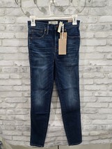 NEW MADEWELL 10” High-Rise Skinny Jeans Dark Wash #G7391 W25&quot; - $24.99