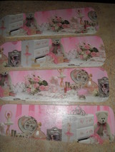 Custom Ballerina Princess Ceiling Fan Pink Roses Tiara Dolls Perfume - £94.92 GBP