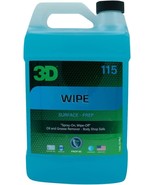 3D WIPE-1 Gallon-Ceramic Coating Paint Surface Prep Lubricant-Oil Remover - £32.20 GBP