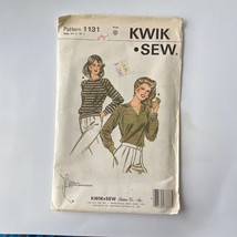 Kwik Sew 1131 Sewing Pattern Size Large Bust 40 Pullover 1980s Misses Vintage - $9.87