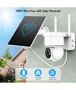 Outdoor Security Camera Wireless Wifi, 2K Color Night Vision, Solar Powe... - $86.60 CAD