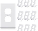 ELEGRP Duplex Receptacle Wall Plate, 1-Gang Mid Size Wall Outlet Covers,... - $14.01