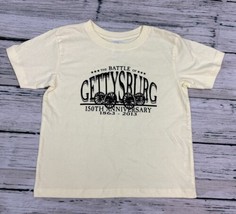 Children&#39;s The Battle Of Gettysburg 2013 150th Anniversary S/S Tee T-Shirt Sz 4 - £7.81 GBP