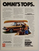 1978 Print Ad The 1979 Dodge Omni 4-Door with Canoe on Top Happy Family - £10.89 GBP
