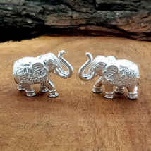 Elephant Figurine, Elephant Sculpture, Elephant Idol, Good Luck Gift - $85.11