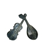 Royal Metal Wall Art Violin & Lute Mid Century Modern Musical Instrument Decor