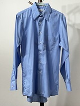 Van Heusen Mens Light Blue Wrinkle Free Dress Shirt, Size M 15-1/2 34/35 - £11.59 GBP