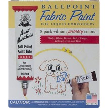 Aunt Martha s Ballpoint Paint Tubes 1oz 8/Pkg-Primary Colors (Pack of 1) - $115.25 CAD