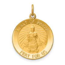 14k Infant of Prague Medal Charm XR647 - $13,774.87 MXN