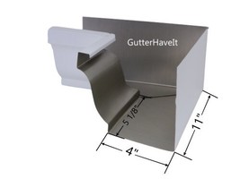 1 - Aluminum 6 - Inch Gutter Outside Box Miter Color White - $21.65