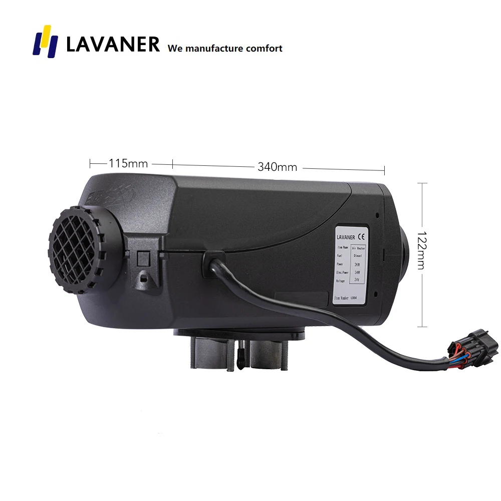 LAVANER Pro Water-Resistant Diesel 12V 2KW Air Parking Heater LCD Remote... - £304.77 GBP+