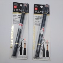 LOT OF 4 Revlon Colorstay Brow Shape and Glow 250 SOFT BLACK - $14.84