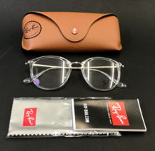 Ray-Ban Eyeglasses Frame RB7140 2001 Transparent Clear Silver Round 51-2... - $118.79