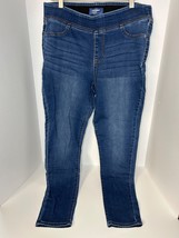 Old Navy Rockstar Mid-Rise Dark Wash Pull On Jeggings Jeans 14 Regular 3... - $350.90 MXN