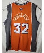 Reebok Men Size 48 NBA Phoenix Sun Amar&#39;e Stoudemire #32 Orange Grey Jersey - $51.23