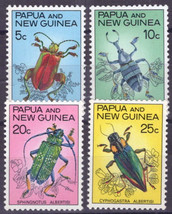 ZAYIX Papua New Guinea 237-240 MNH Beetles Insects Nature 071423S146 - £2.39 GBP