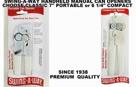 SWING-A-WAY Manual Handheld CAN OPENER Classic Portable or Compact Swing... - $23.28+
