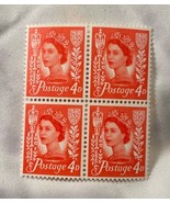 GB Great Britain 1958  Queen Elizabeth 4 D block 4 MNH - £9.00 GBP