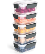 3 Cup Plastic Food Storage Containers with Lids Nestable Freezer Dishwas... - $393.36 MXN