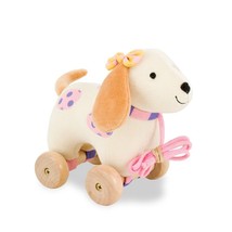 Girl Puppy Pull Toy 8&quot; by Rich Frog Educational Development Toy Plush Do... - £9.42 GBP