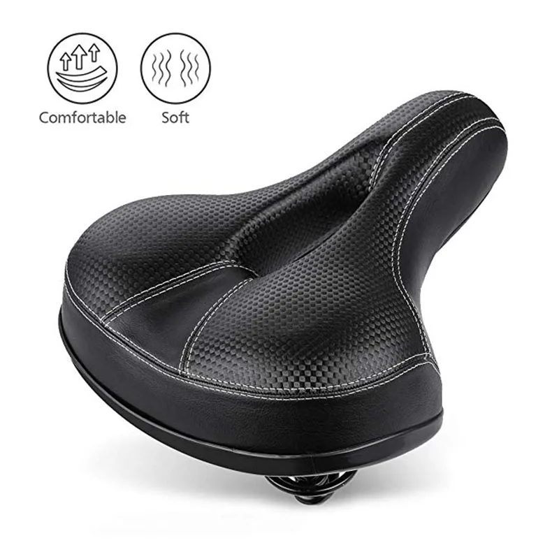 High Quality Bicycle Cycling Big Bum Saddle Seat Road MTB Bike Soft Pad Comfort  - £100.11 GBP