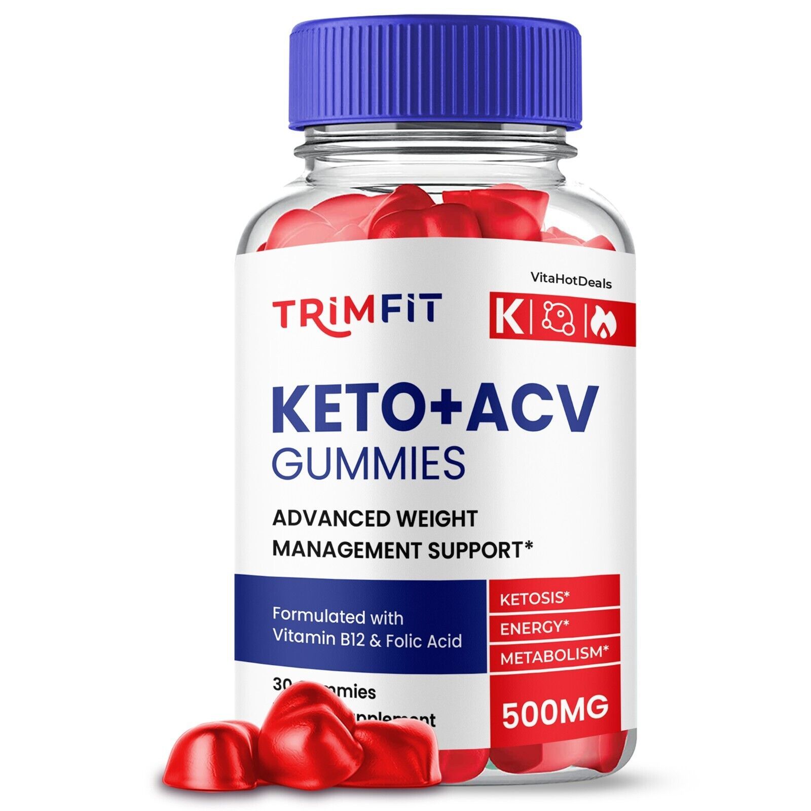 1 Pack TrimFit Keto ACV Gummies Trim Fit Keto Gummies Max Strength Official