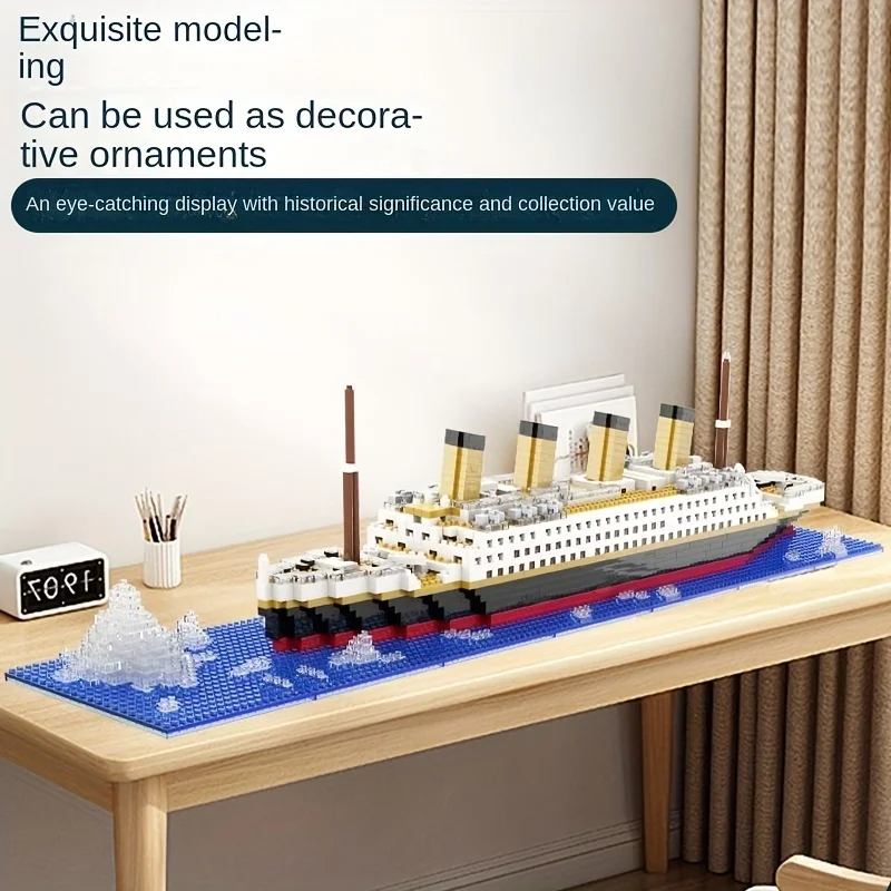 Building block assembly toy Titanic giant boy girl puzzle cruise ship model - $15.00+