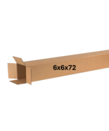6" x 6" x 72" CARDBOARD BOX - 200 lb - SINGLE BOX - TALL - $20.00