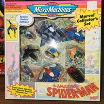 NEW Vintage 1993 Micro Machines The Amazing Spiderman Marvel Collector&#39;s Set  - £15.41 GBP