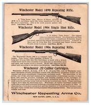 1911 Winchester Gallery Target / Rifle Advertisement Card R23 - £14.81 GBP