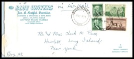 1959 US Ad Cover - Blue Waters Motel, Daytona Beach, Florida, G9 - £2.31 GBP