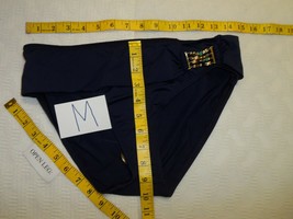 Tommy Bahama Beaded High Waist Bikini Bottom NAVY M-$63 - £16.72 GBP