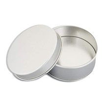 Fujiyuan 2 Pcs Round 22mm Tinplate Iron Tin Storage Case Container Boxes... - $7.96 CAD