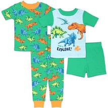 Jurassic World Toddler Boys&#39; 4-Piece Cotton Pajama Set for Bedtime &amp; Play - £16.64 GBP