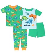 Jurassic World Toddler Boys&#39; 4-Piece Cotton Pajama Set for Bedtime &amp; Play - £17.03 GBP