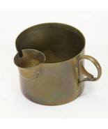 Trench Art Cup Brass 2-7/8&quot; Diameter 2-1/4&quot; Tall - $420.90 MXN