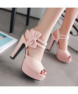 Women's Cross Bow Strap Platform Sandals - $89.99