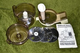 Vintage Hamilton Beach Continuous Feed Food Processor Parts Manual Etc. - READ D - £27.97 GBP