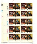 U S Stamps  10 Cent Stamps Plate block of 10 Stamps Bicentenial - $65.81 MXN