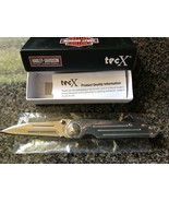 Harley-Davidson Case XX Tec X Framelock Satin pocket Knife with Sheath - $59.95