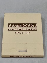 Vintage Matchbook Cover  Leverocks Seafood House  Bradenton, Fl  gmg unstruck - $14.85