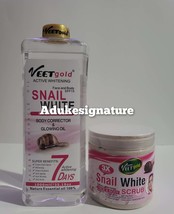 Veet gold snail white body corrector whitening glowing oil and body scrub - £75.22 GBP