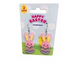 2 Ct Easter Bunny Egg Figure Hook Earrings - $14.21