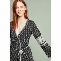 New Anthropologie Gabbi Embroidered Romper by Valiante  $239 Size 6 Black - £36.08 GBP