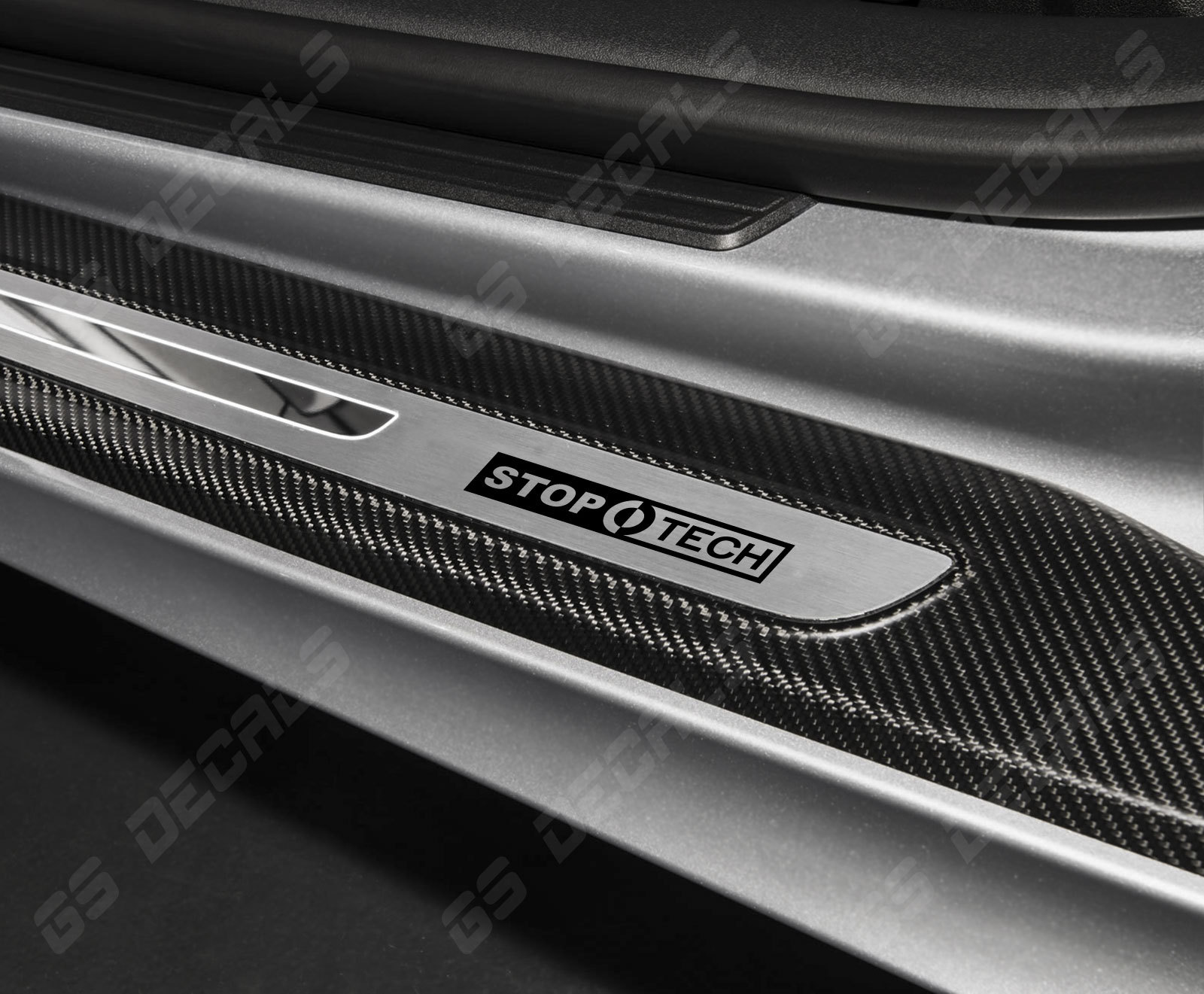 StopTech Logo Door Sill Decals Stickers Premium Quality 5 Colors Porsche Audi VW