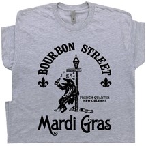 Mardi Gras T Shirt Bourbon Street New Orleans Beer Tee Funny Alligator Drinking  - £15.97 GBP