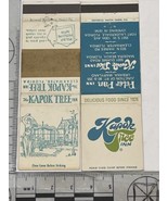 Lot Of 2 Matchbook Cover  The Kapok Tree Inn  Clearwater, FL  gmg  Unstruck - £11.69 GBP